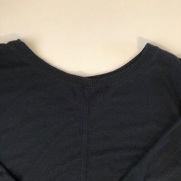 Abercrombie & Fitch Soft A&F Cozy Tie Waist Black Cropped Top Size XS - Picture 16 of 16